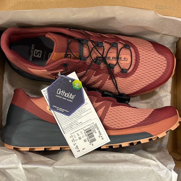 Salomon Shoes - Salomon Sense Ride 4 Size 9 Brick Dust Color NIB